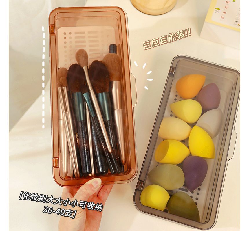 CaDarr - Transparante plastic opbergdoos / set