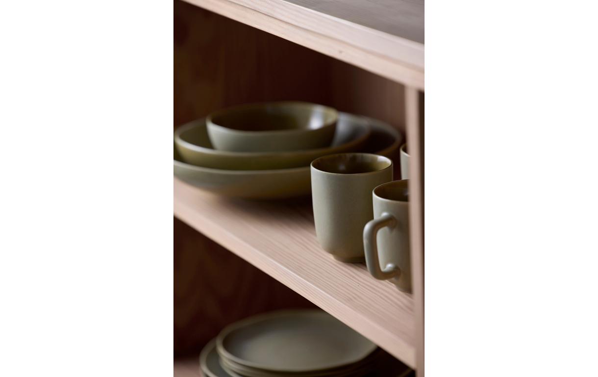 Schale Shoku 15 cm, 6 Stück, GrünSchalen-Set aus Steinzeug
