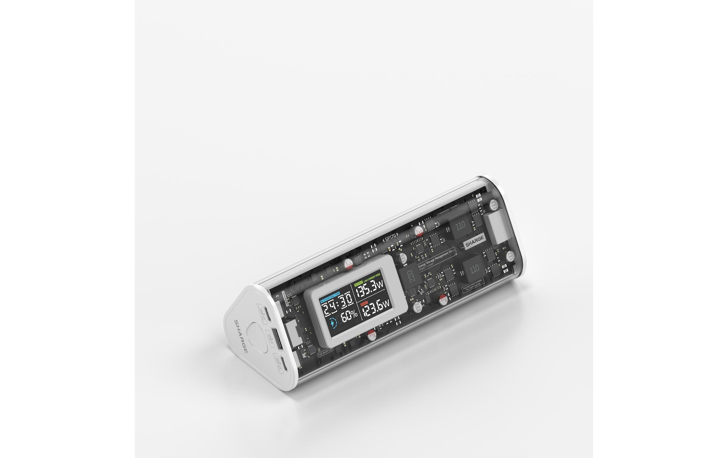 Powerbank Shargeek 170 24000 mAh<br>Handliche Powerbank im futuristischen Design