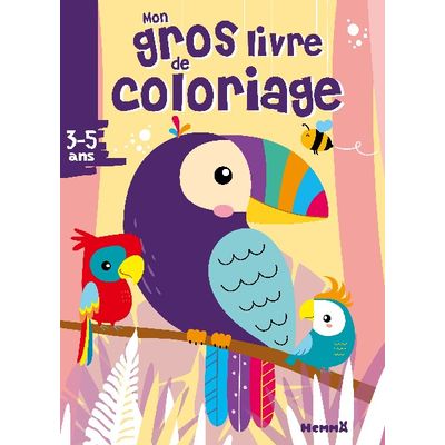 Mon gros livre de coloriage - Perroquets