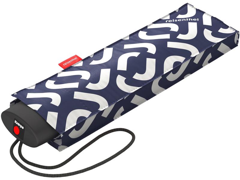 Reisenthel Knirps Schirm Pocket Mini Signature Navy Regenschirm aus recyceltem PET