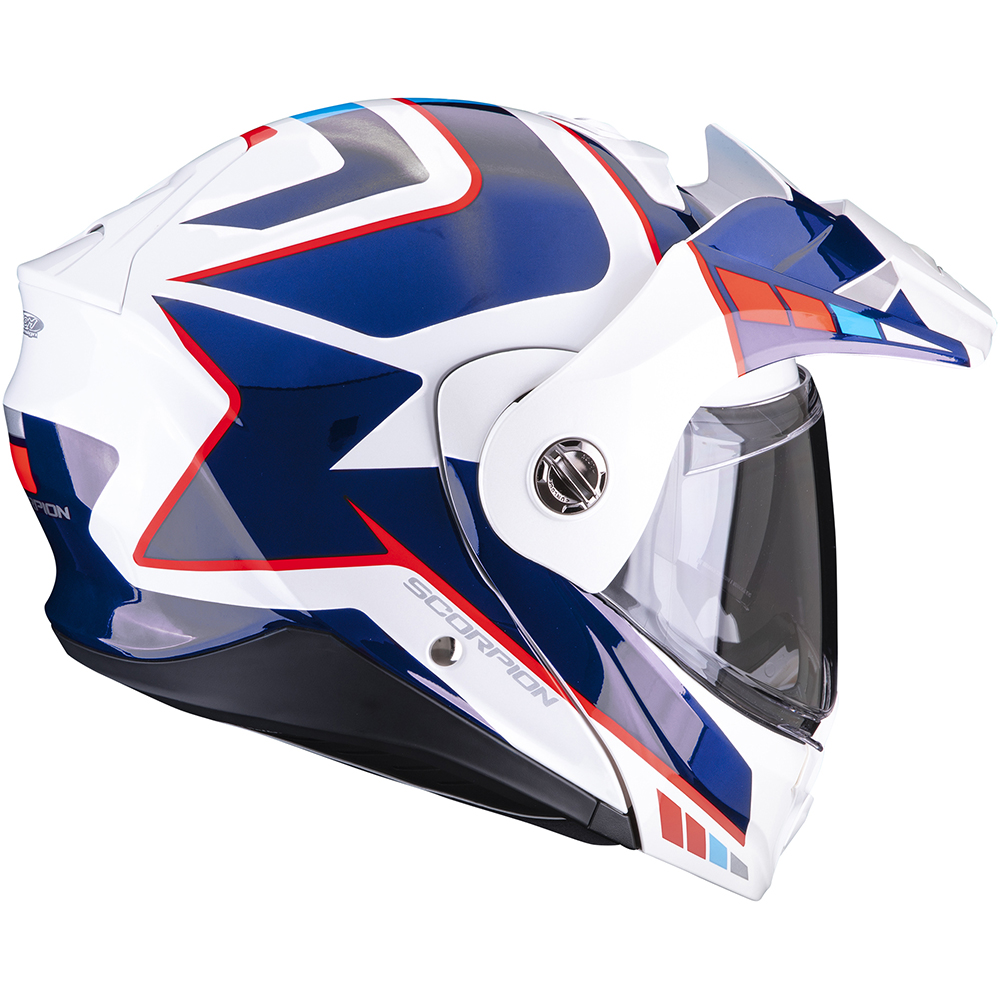 Scorpion - Casque ADX-2 Camino Blanc brillant / Bleu / Rouge