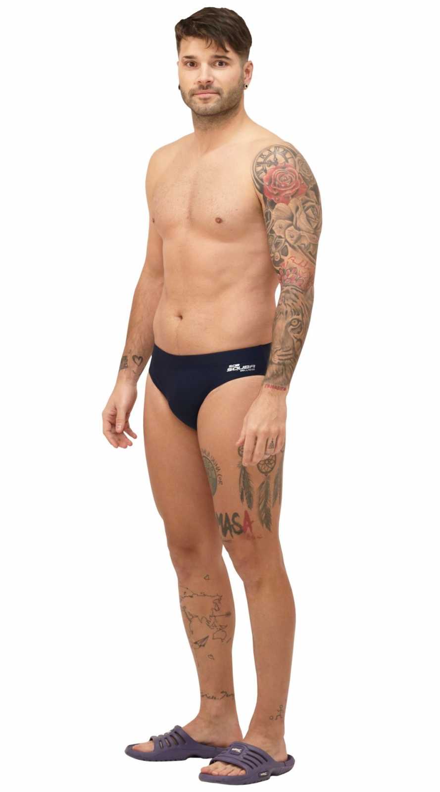 Squba Swim Training Hombre Slip Negro