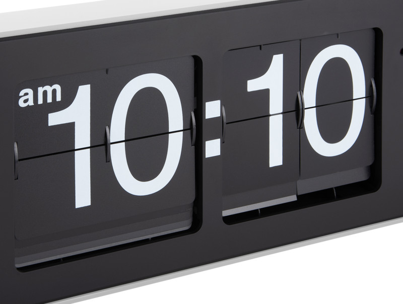 Wall Clock Wide Flip KA5999OR Orange