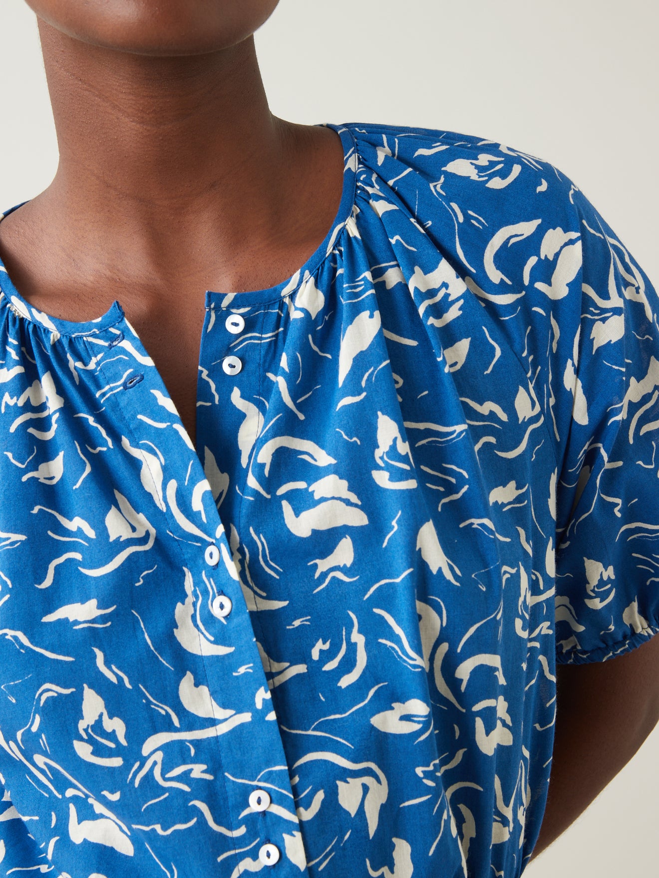 Robe mi-longue femme imprimé Iris