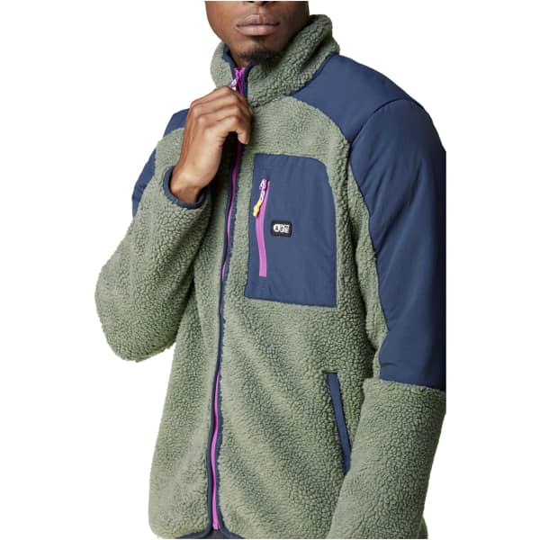 Veste PICTURE QUILCHENA ZIP FLEECE GREEN SPRAY DARK BLUE
