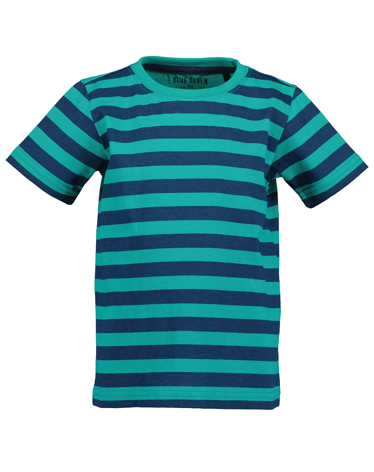 T-Shirt AQUA gestreift in blau/grün