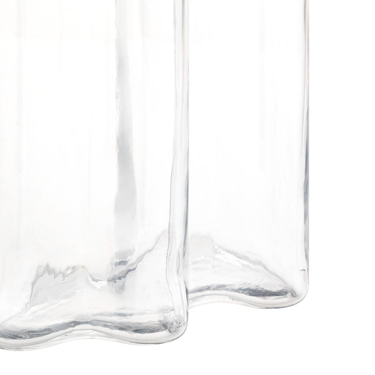 VASE VERRE VAGUE KADE TRANSPARENT H.25CM