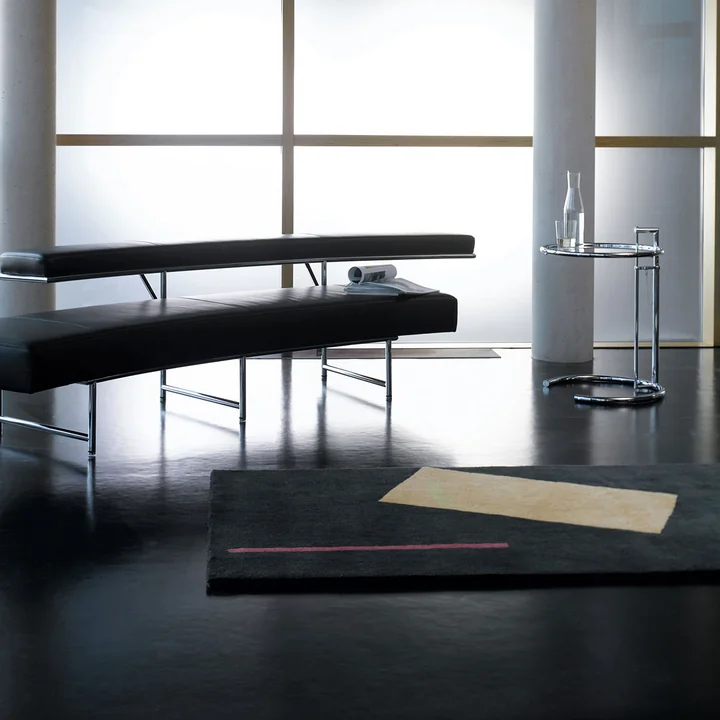 ClassiCon - Adjustable Table E1027, chrom / Parsolglas grau
