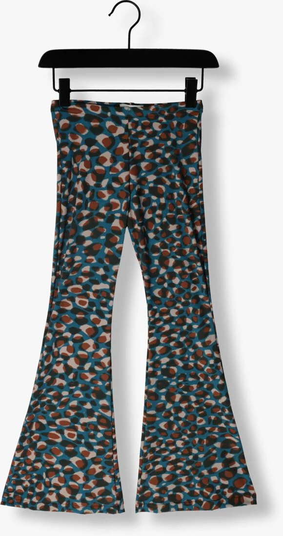 Salty Stitch blauwe salty stitch flared broek scatchy dots flared legging