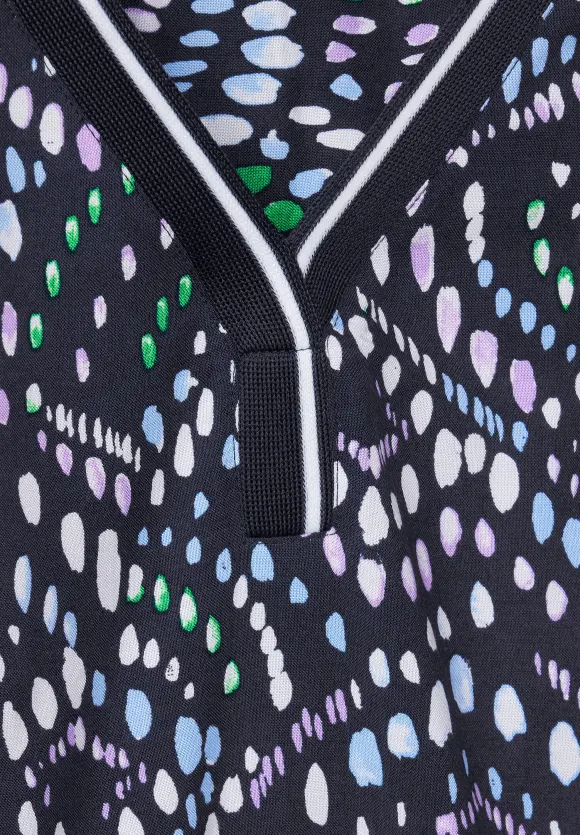 Multicolor Printbluse - universal blue