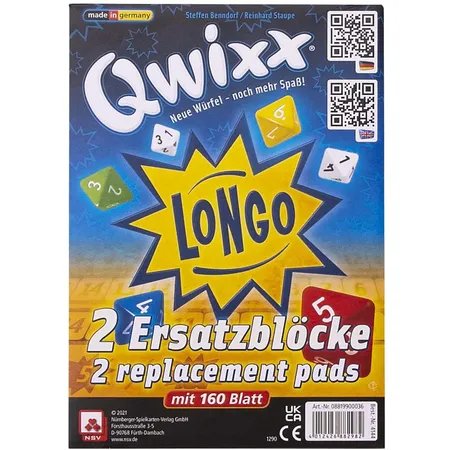 Nürnberger Spielkarten QWIXX - LONGO - Ersatzblöcke