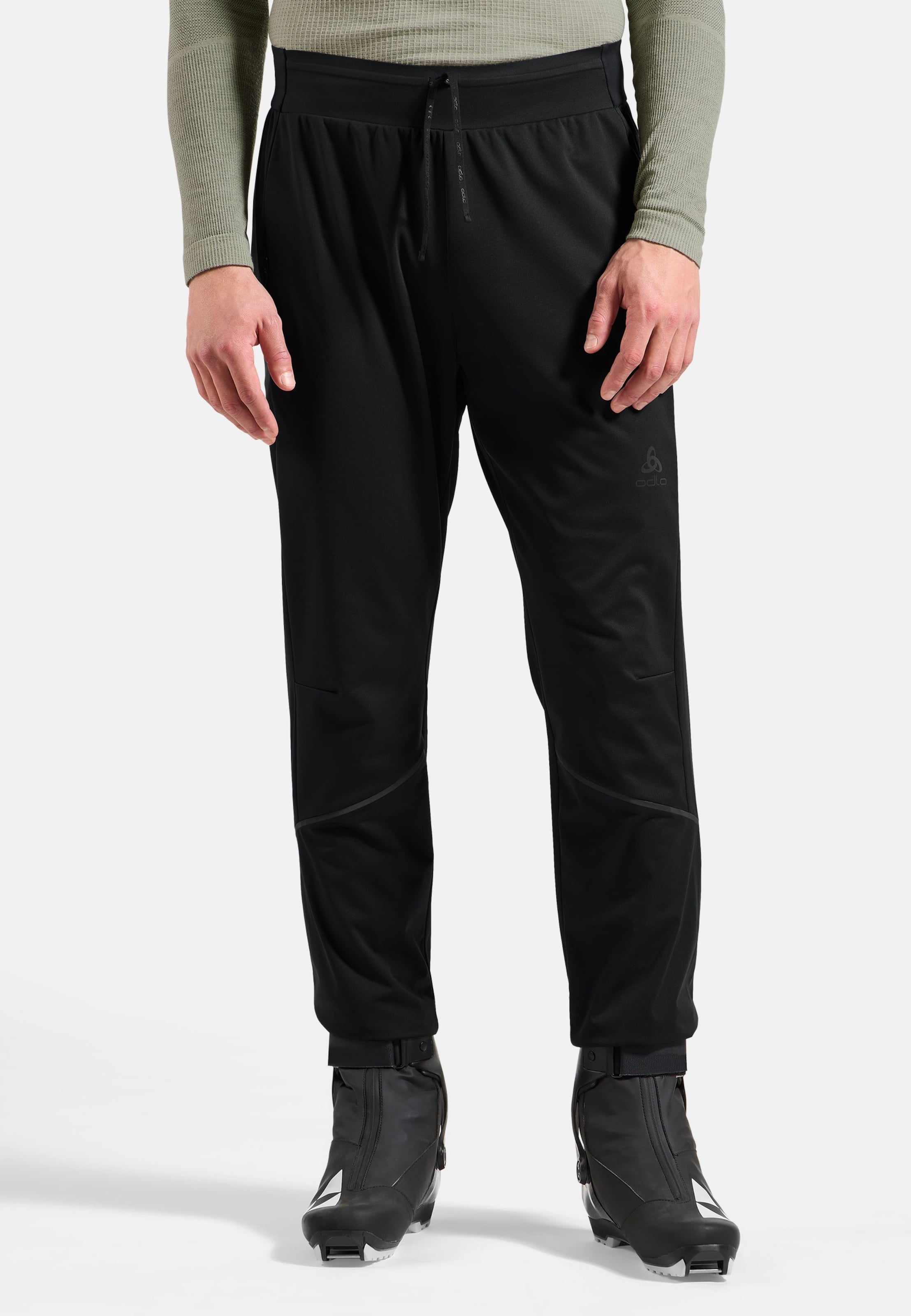 Winddichte Zeroweight Elite Langlaufhose in black