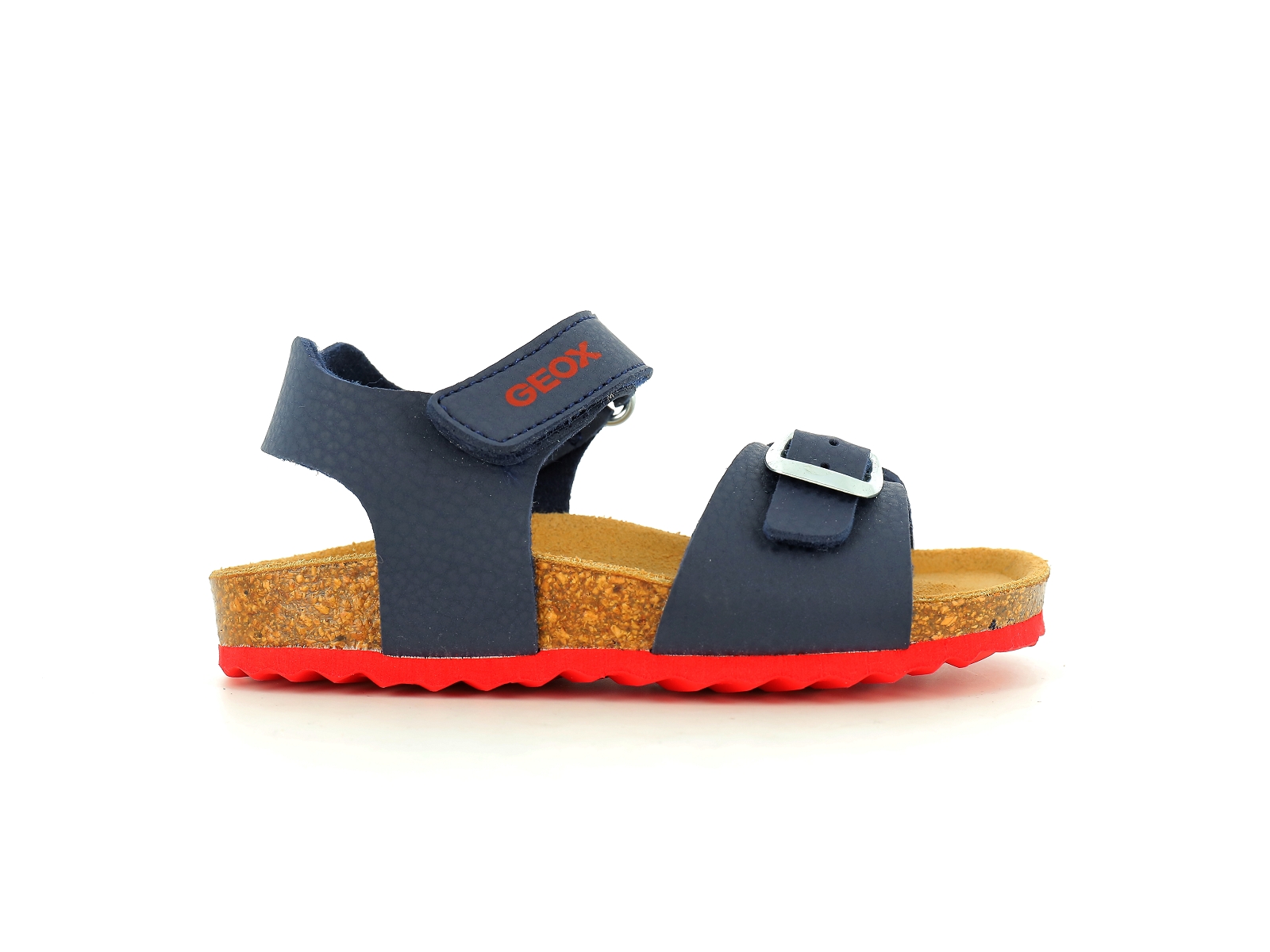 Geox-J GHITA BOY-J028LB Synthétique Bleu-Rouge