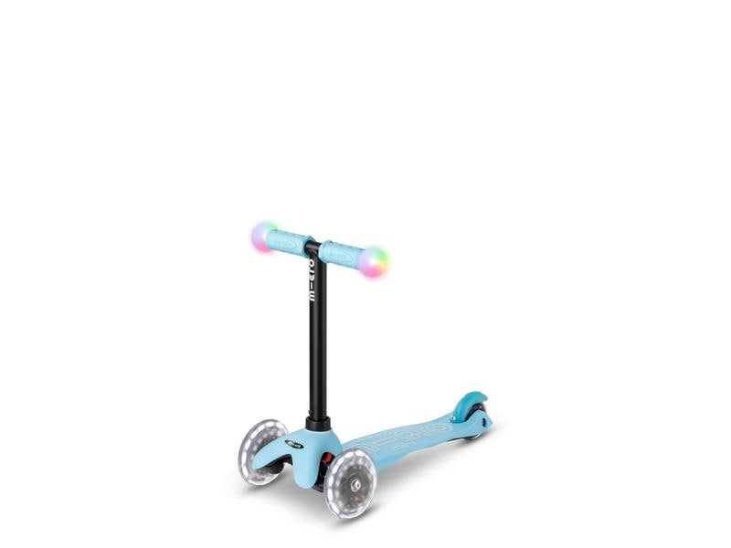 Micro Mobility Kickboard Mini2Grow Deluxe Magic LED, Blue All-in-one Scooter für die ersten Lebensjahre