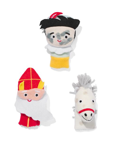 3 marionnettes à doigt Saint-Nicolas