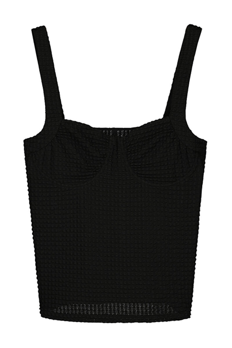 Top com suspensórios - Preto