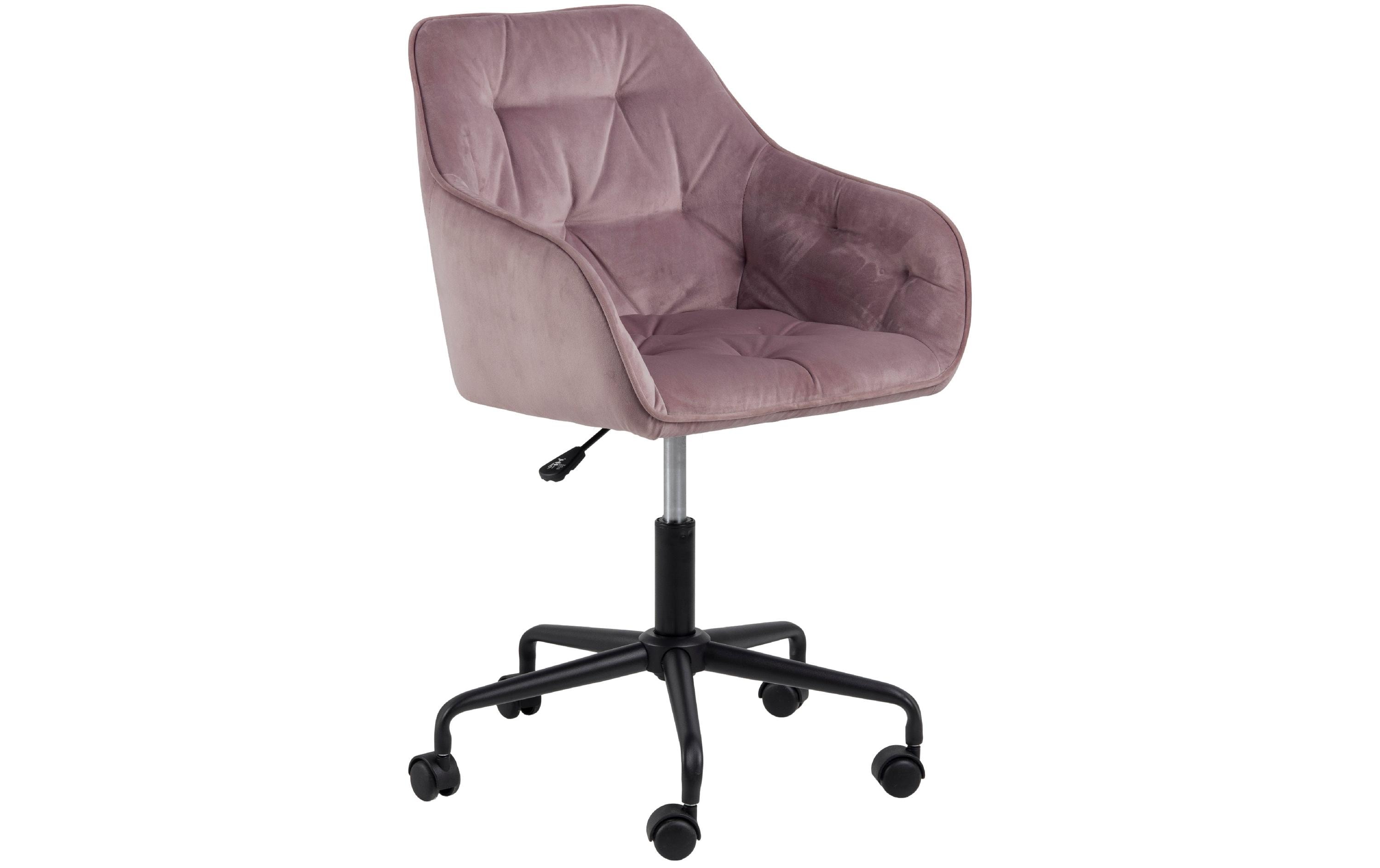 Bürostuhl Brooke, mit Bremsrollen, Dusty Rose<br>Schreibtischstuhl