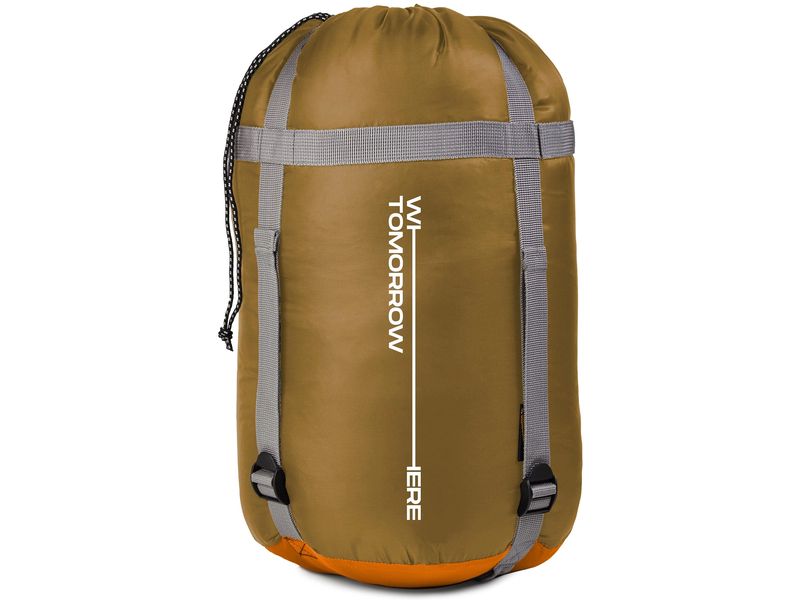 Where tomorrow Mumienschlafsack Polyester, Orange Schlafsack für eine Person