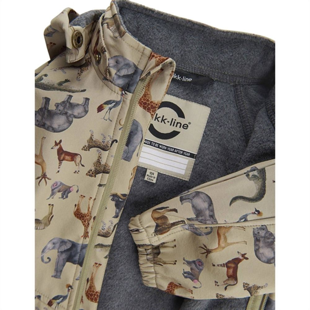 Softshell Jakke Olive Gray - Mikk-Line