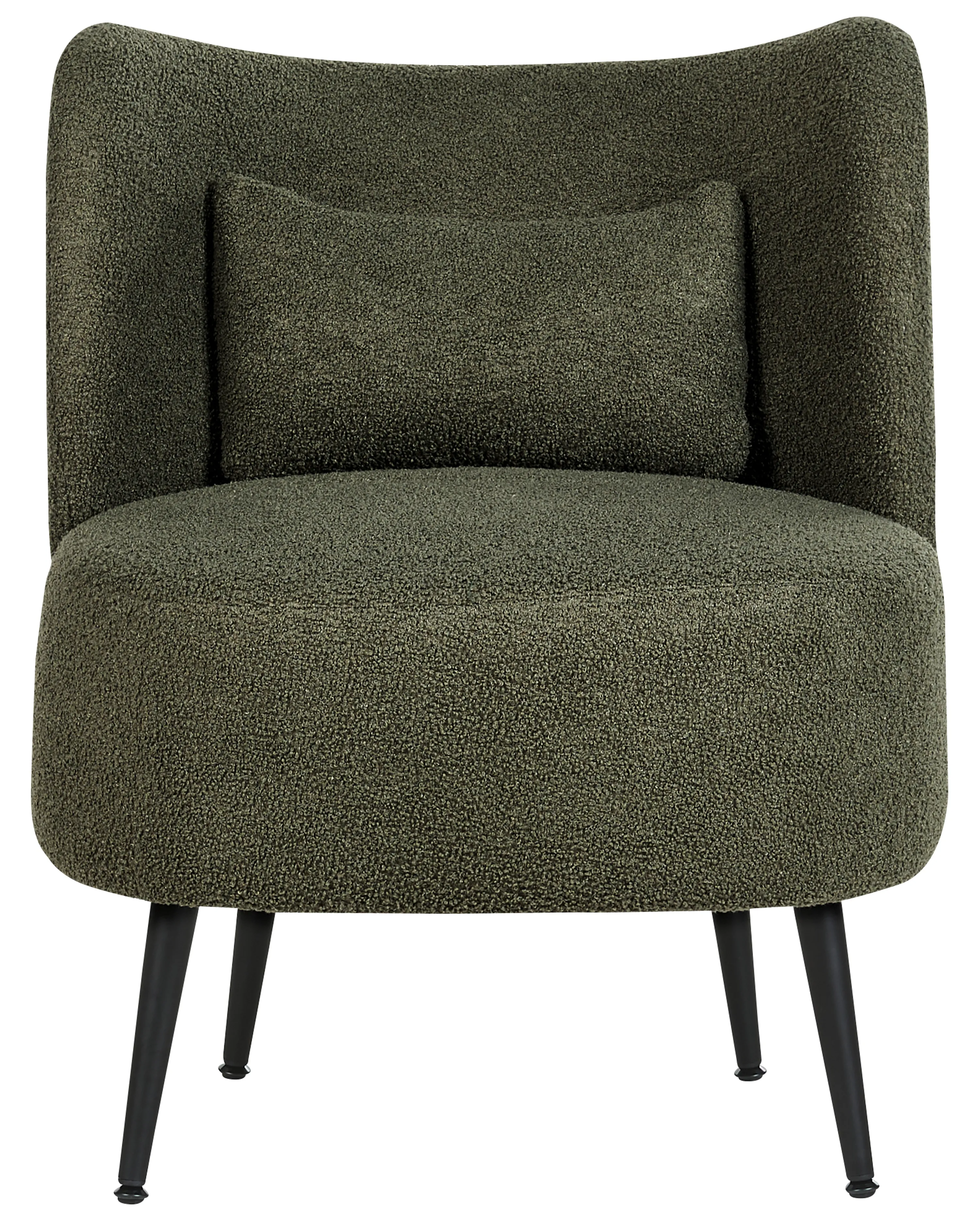 Fauteuil OTSBY Bouclé Donkergroen