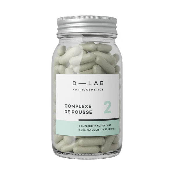 D-lab Complexe de Pousse | Nutrition intense & Activité du bulbe - 1mois Cure de 28 (1 mois) ou 84 jours (3 mois)