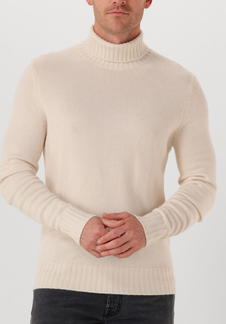 creme leurink knit coltrui trani col