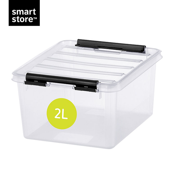 Boîte de rangement 2L empilable SmartStore Classic 2 Orthex P. 21 cm transparent