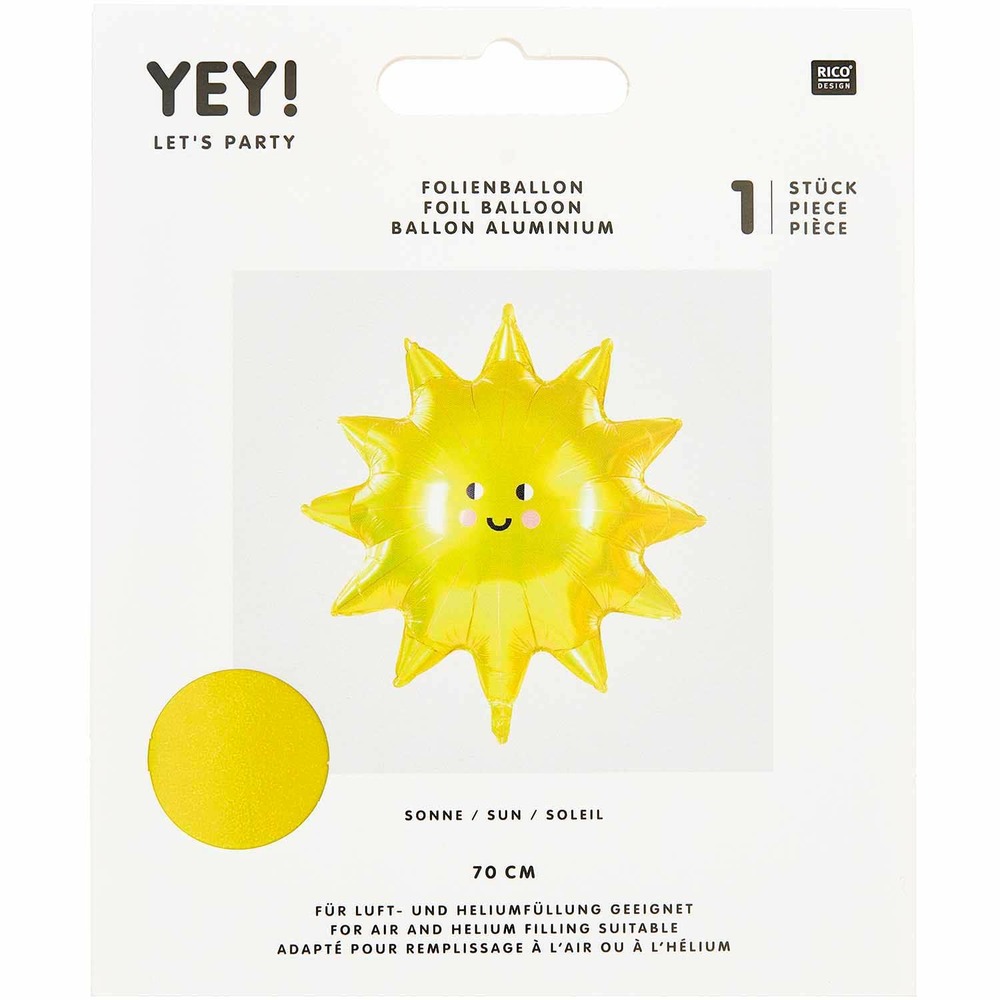 Ballon aluminium soleil