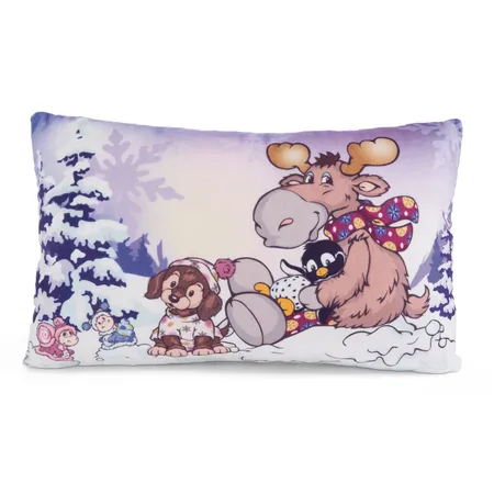 NICI Kissen Cosy Winter GREEN, 43 x 25 cm