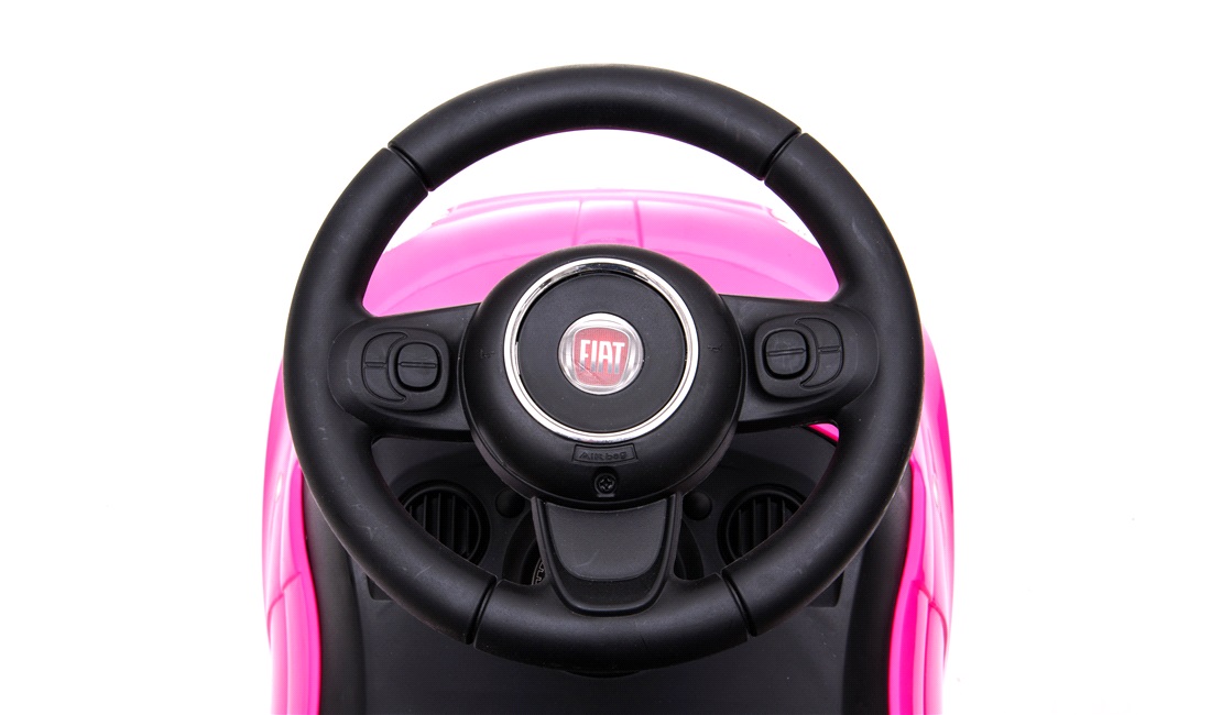 Fiat 500 gåbil pink med musik