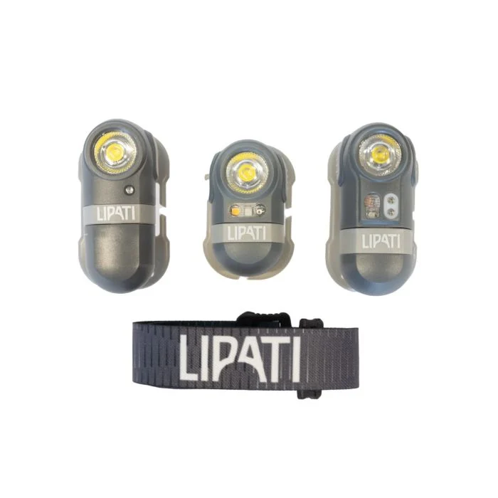 Lipati Unisex Lygter Night Fighter Headlamp 120 Lumen Grå