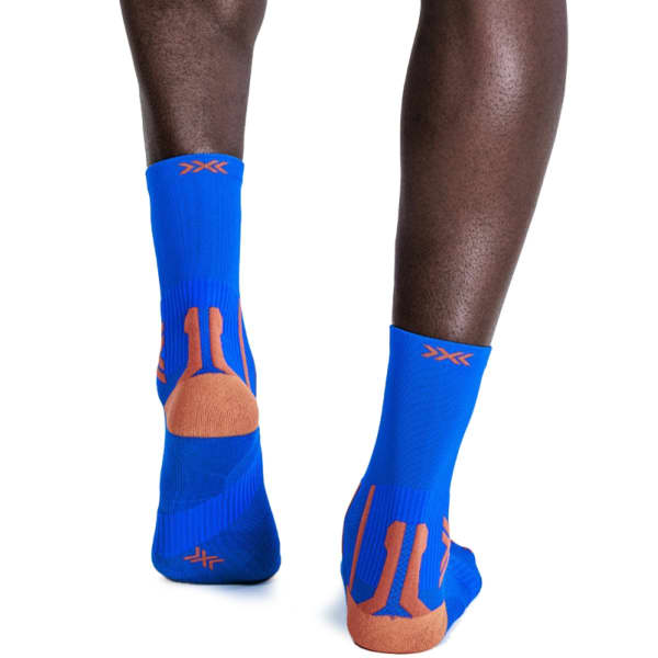 Chaussette running X-SOCKS RUN PERFORM CREW TWYCE BLUE/ORANGE