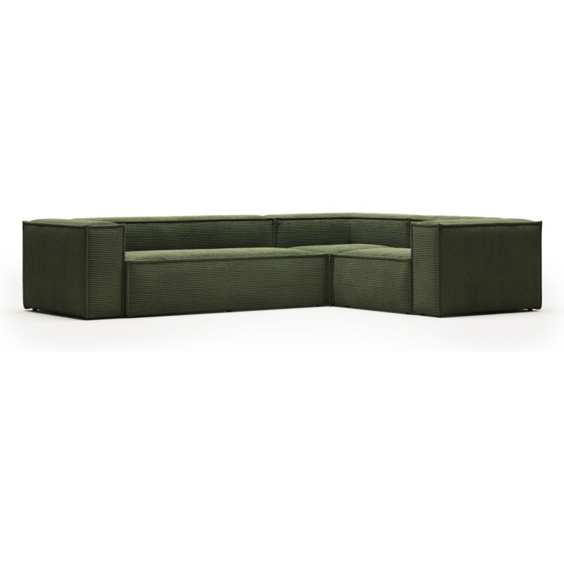 Canapé d’angle Blok 4 places vert 320 x 230 cm
