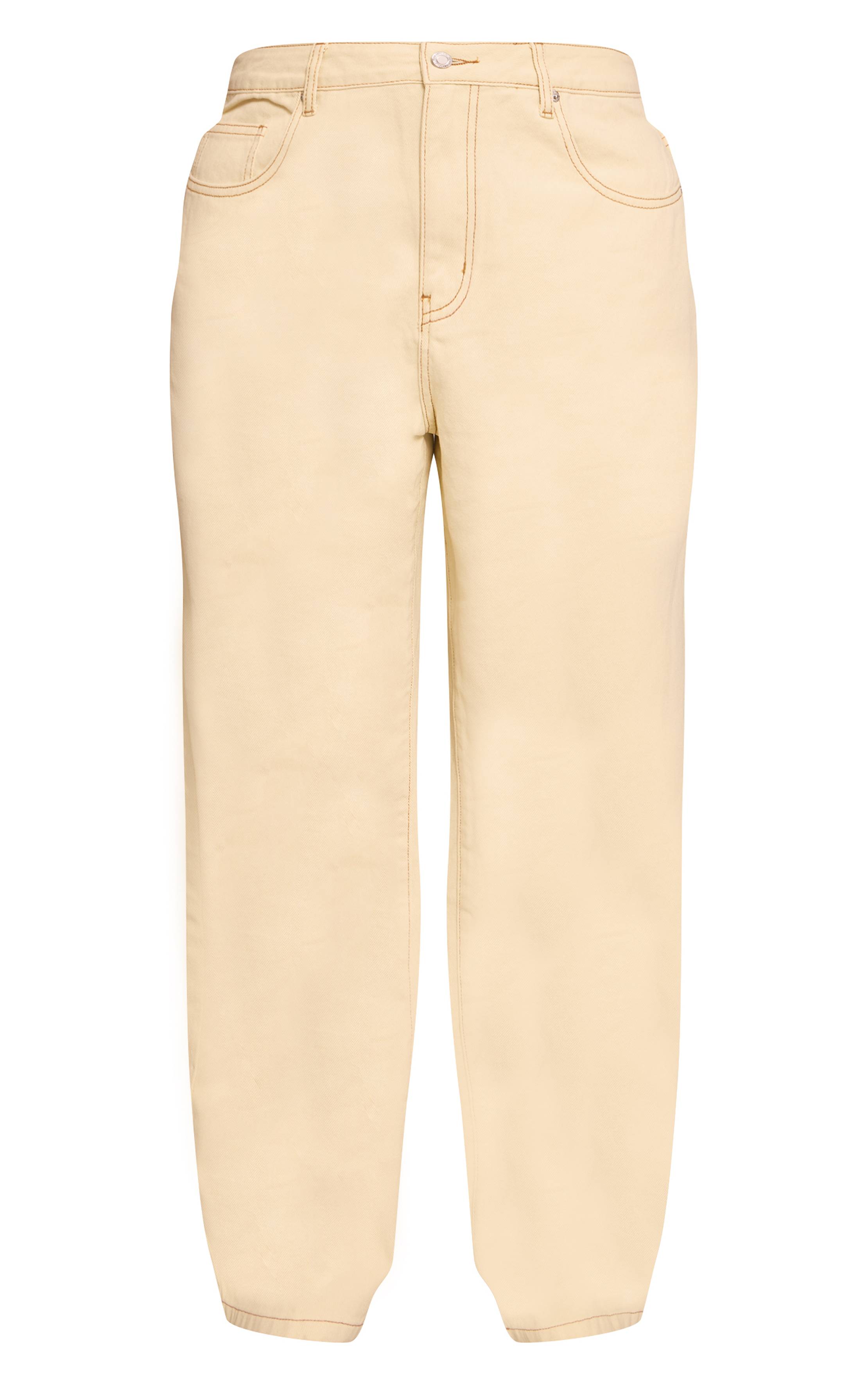 Amande Jean Grande Taille Taille Mi-haute Coupe Large