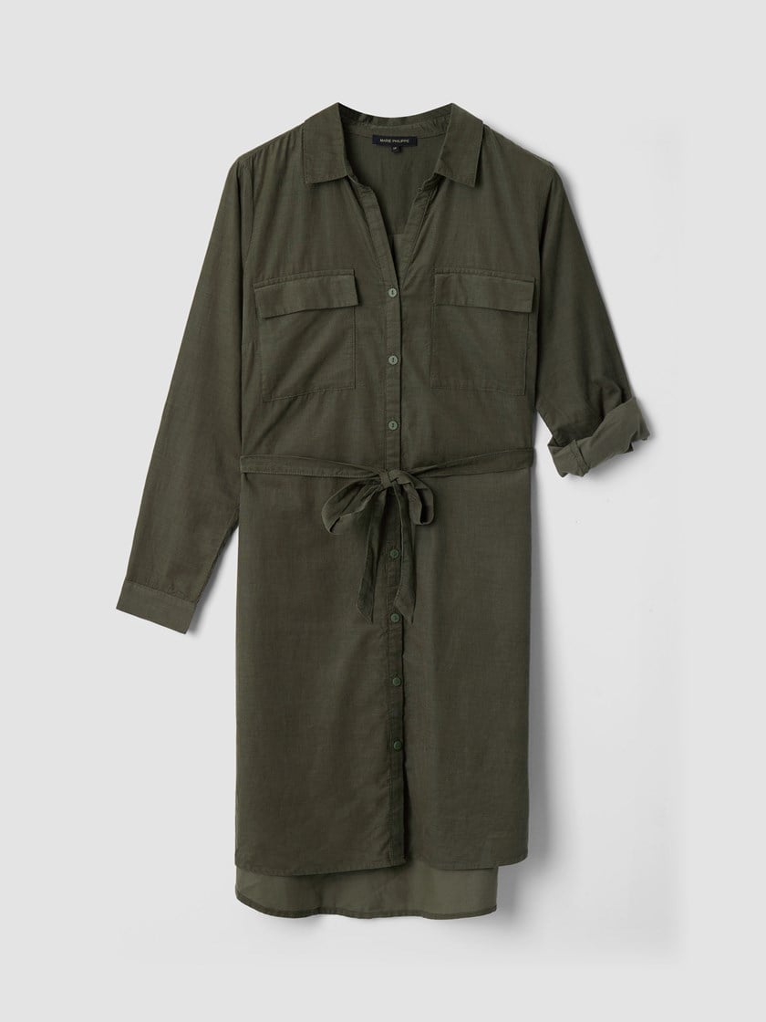 Meghan cordkjole Dusty Olive