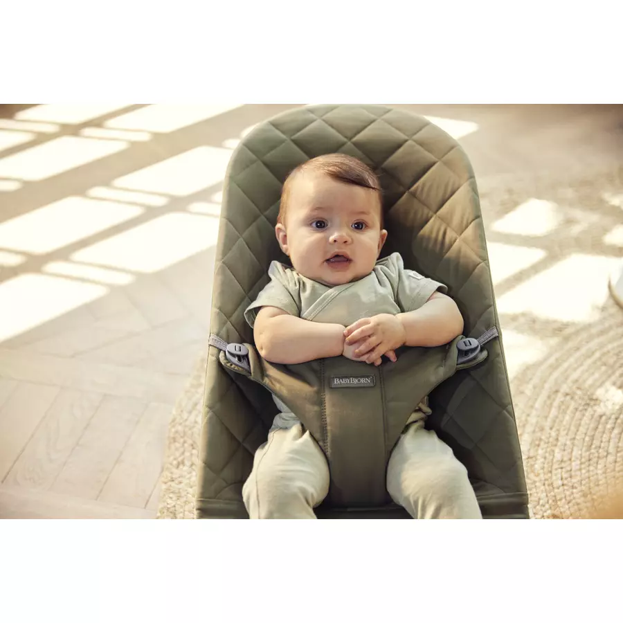 BABYBJÖRN Babywippe Bliss Cotton Dunkelgrün