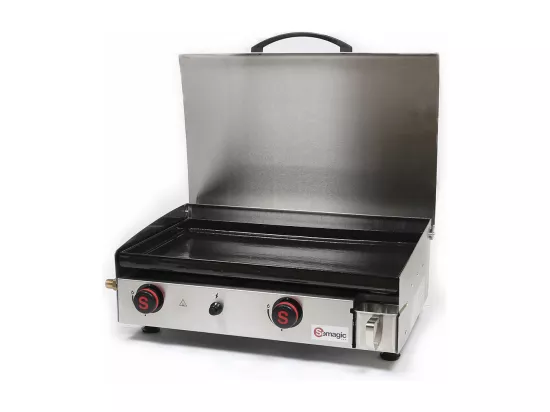 Plancha gaz 2 brûleurs Arenc 6 kW - Somagic