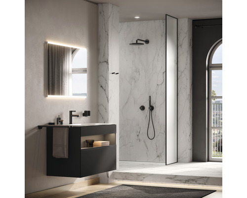 KEUCO Douchekraan IXMO SETS BLACK SELECTION DVGW gecertificeerd zwart mat 59602370001