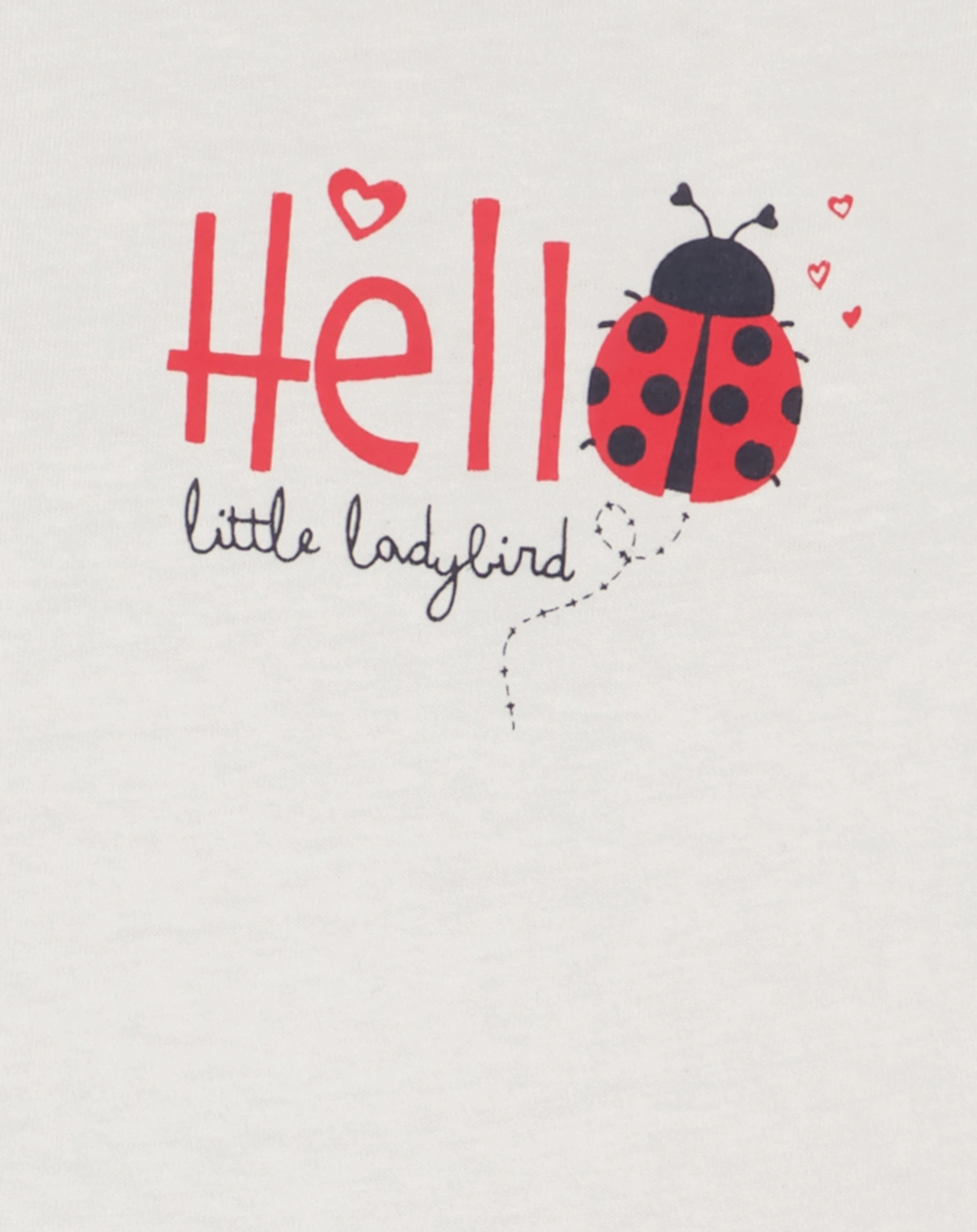 Langarmshirt LADYBIRD mit Hose in weiß/rot