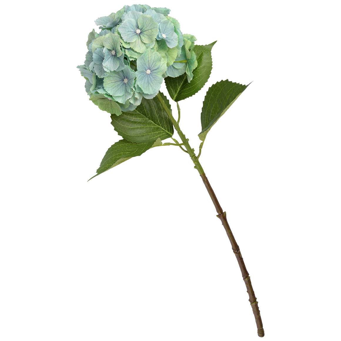 Kunstblume Hortensie grün