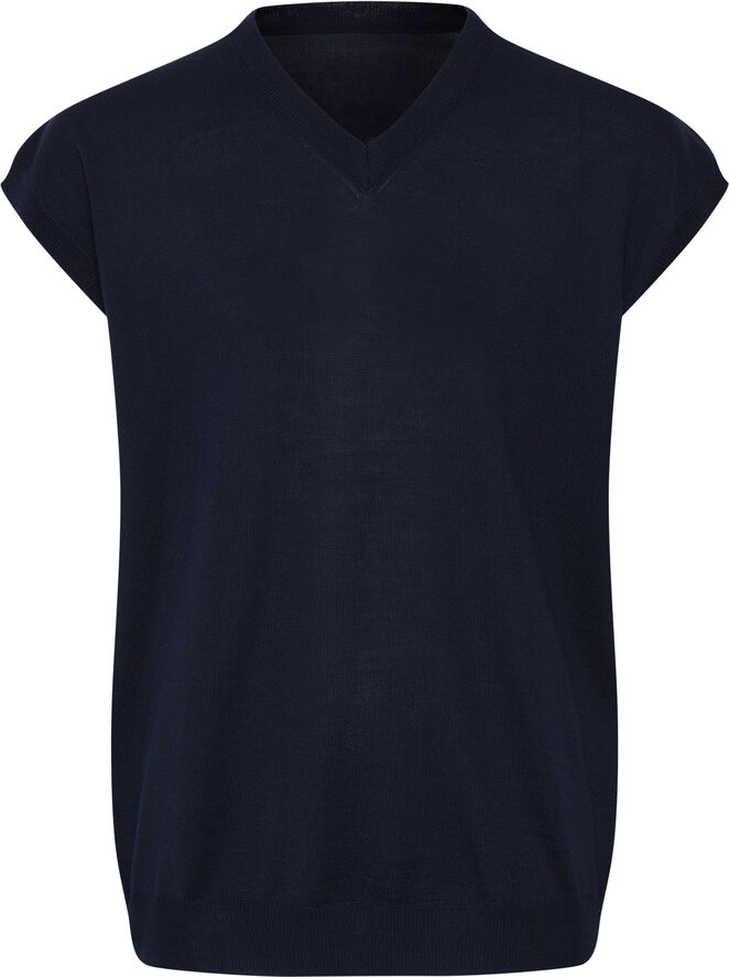 Casual Friday CFKARLO merino mix vest Navy blazer