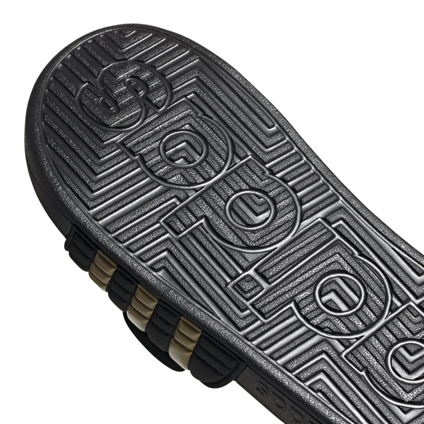Adidas Adissage Slippers Zwart Goud