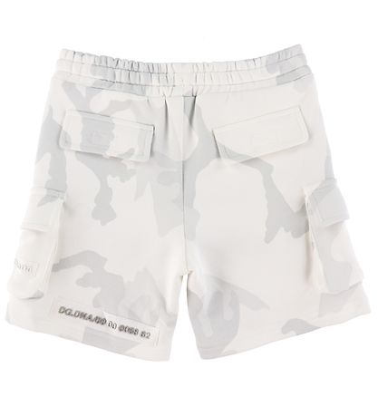 Dolce & Gabbana Sweatshorts - Weiße Camouflage