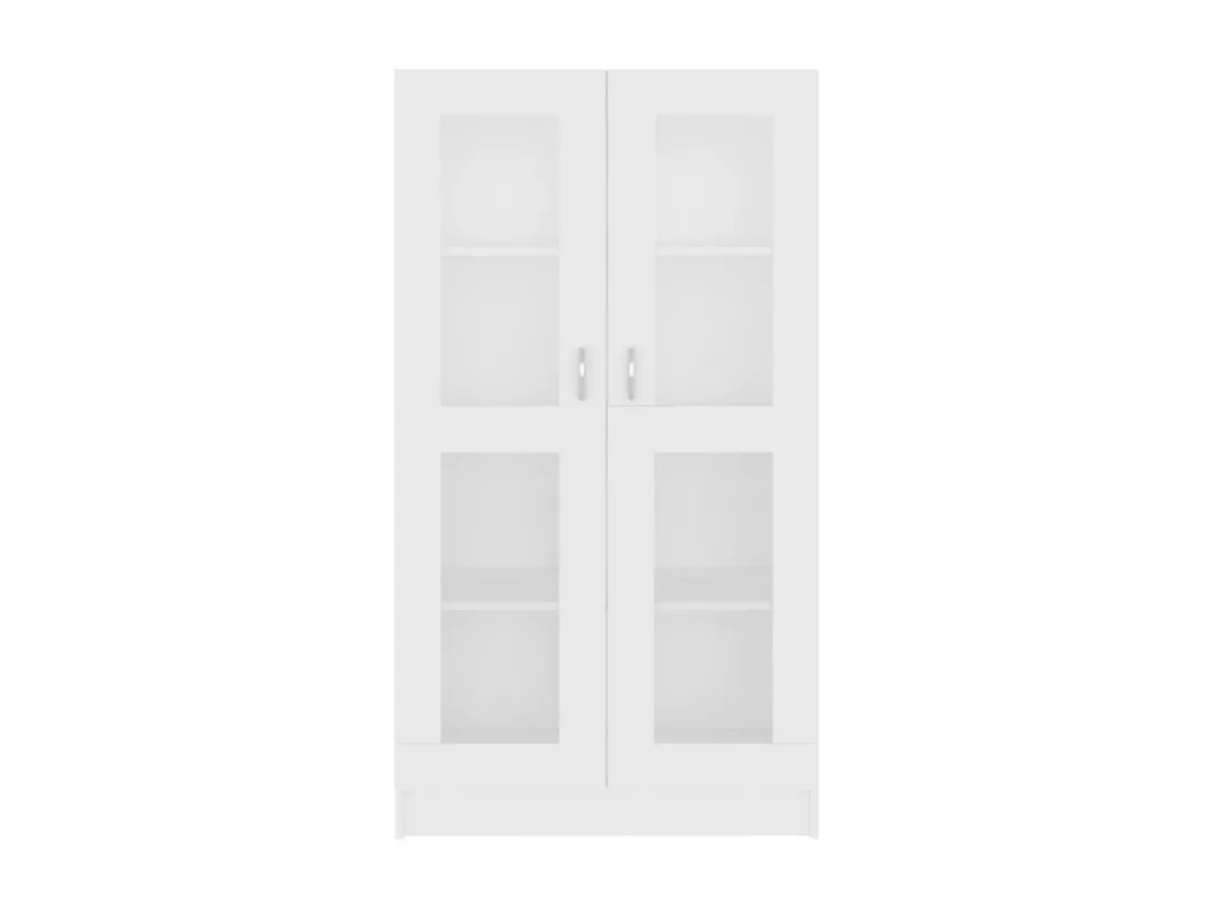Armoire à vitrine Blanc 82,5x30,5x150 cm Aggloméré