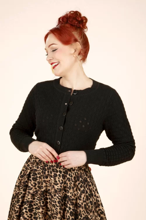 Banned Retro Katie cardigan in zwart