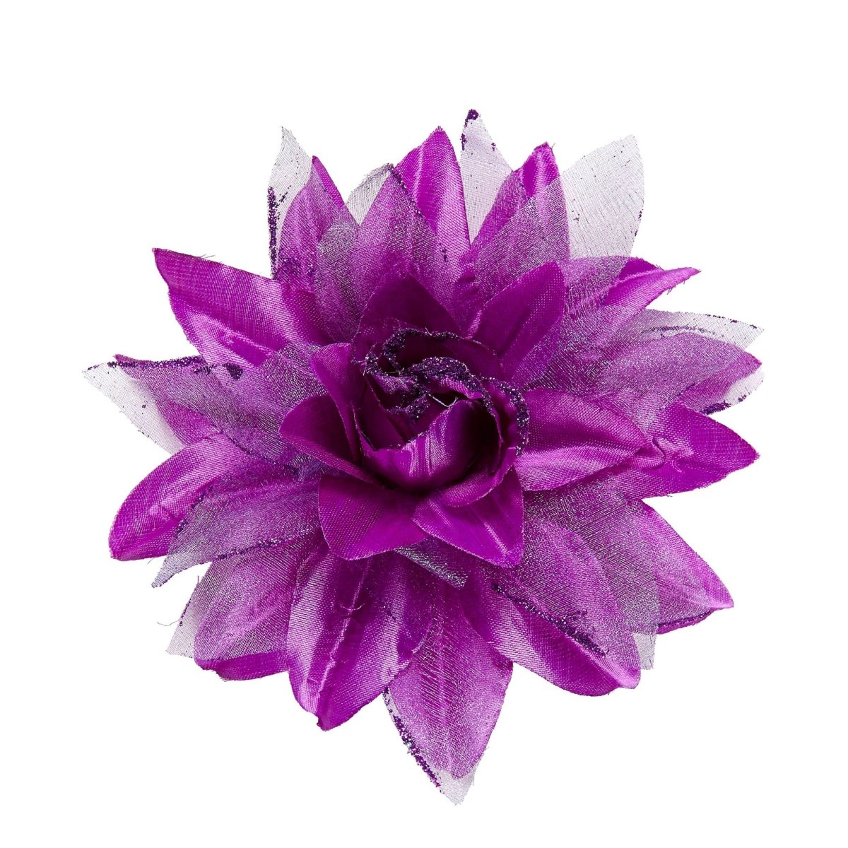 Paars Haarbloem Glitter