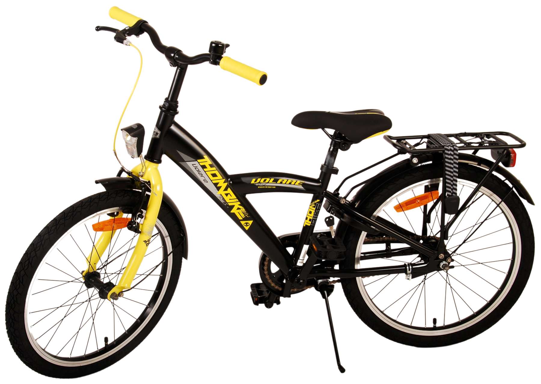 TPFSports Thombike Kinderfahrrad - Jungen - 20 Zoll - Rücktritt + Handbremsen - Schwarz/Grün