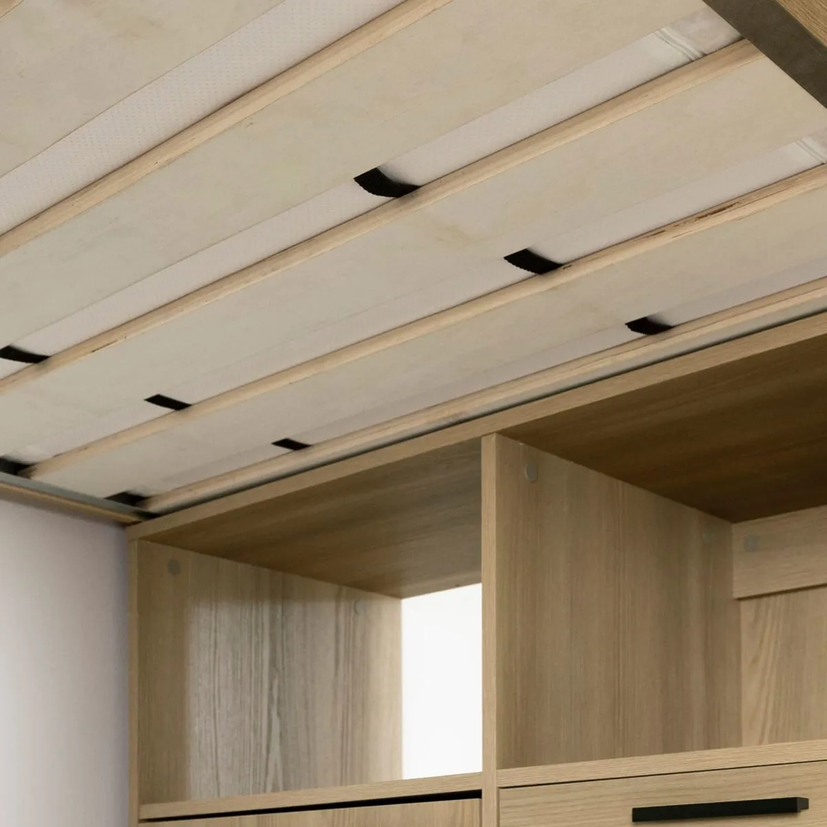 South Shore Lit Simple Mezzanine avec bureau - Logik Naturel