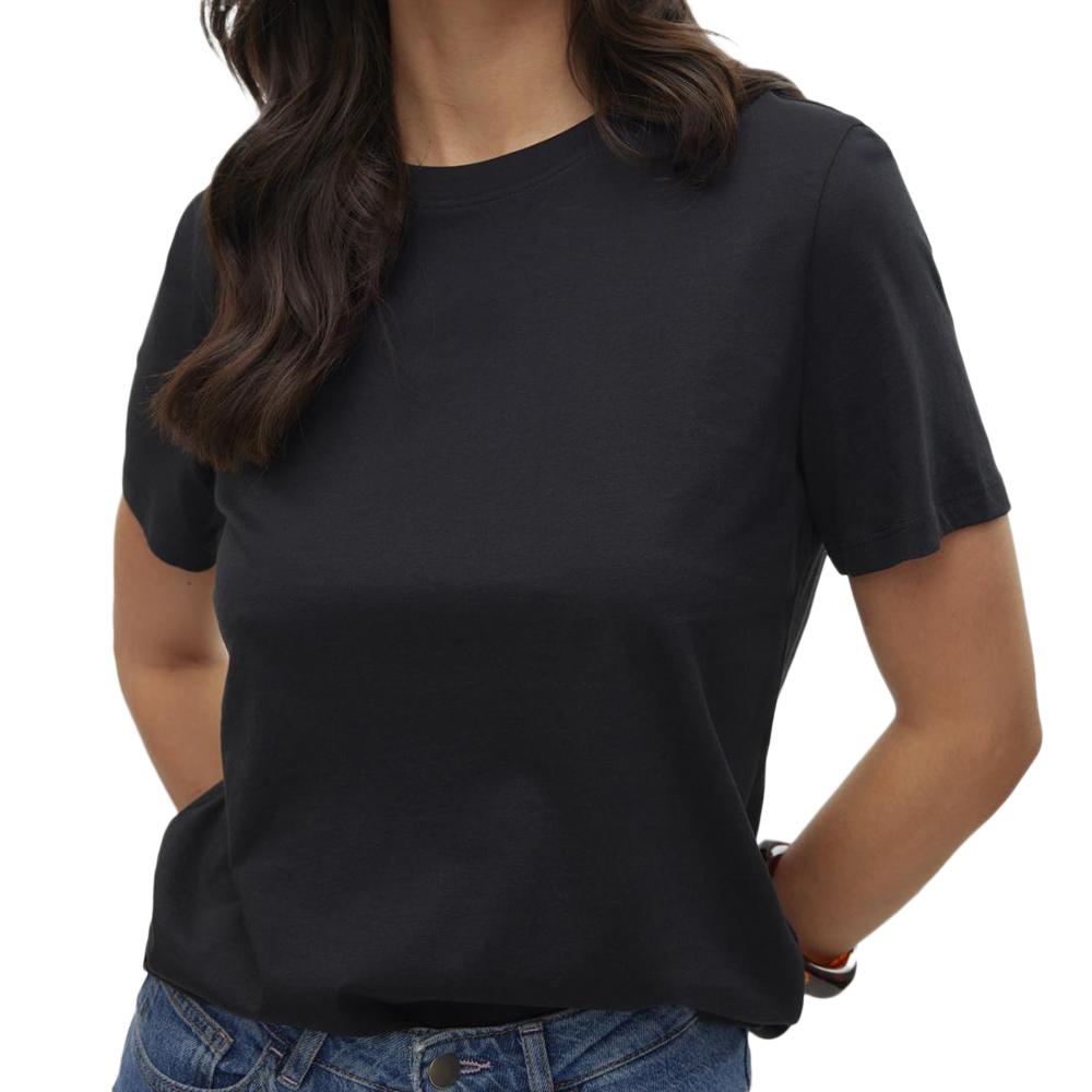 Vero Moda T-shirt Noir Femme Vero Moda Paulina